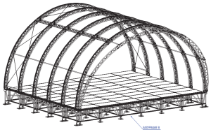 Tunnel roof structure